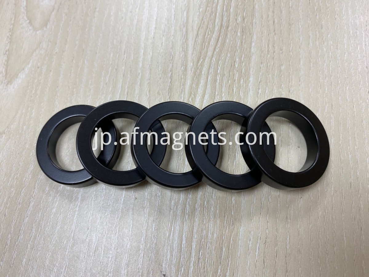 Neodymium Ring Magnets With Black Epoxy Coating